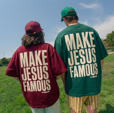 T-shirt Make Jesus Famous - Christian T-shirt