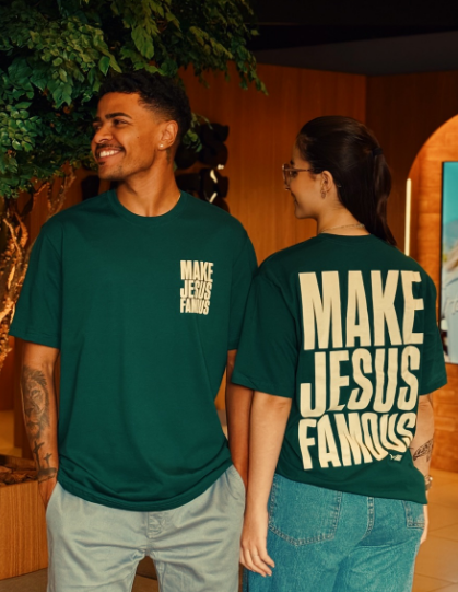 T-shirt Make Jesus Famous - Christian T-shirt