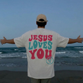 T-shirt Jesus Loves You (white)