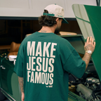 T-Shirt Make Jesus Famous (green)