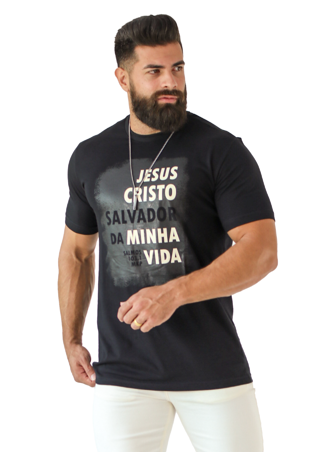 Jesus Cristo Salvador (Camiseta preta)