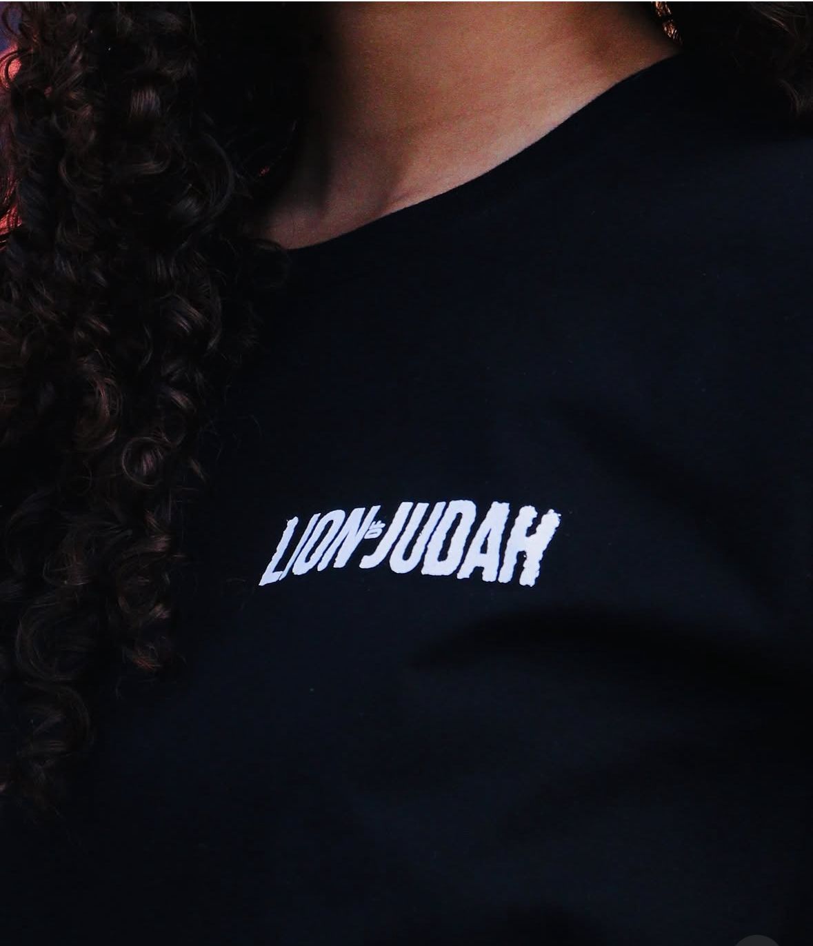 Kids T-Shirt Lion of Judah Black