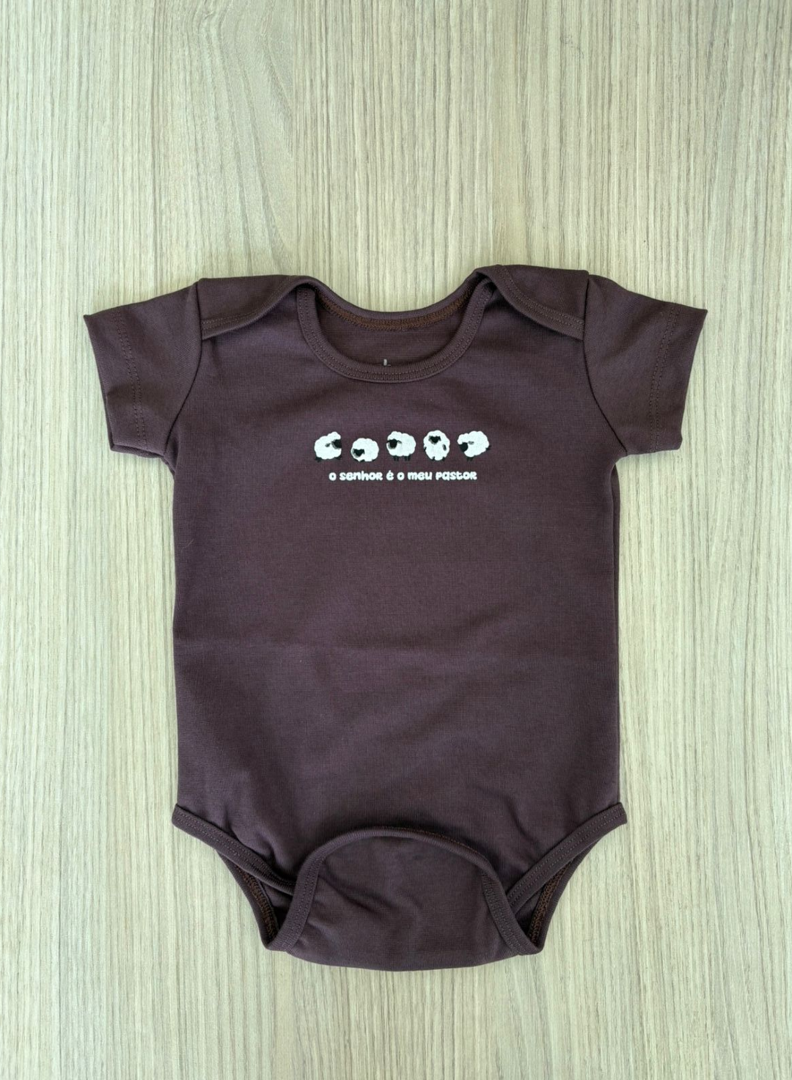Bodysuit O Senhor é o Meu Pastor (brown)