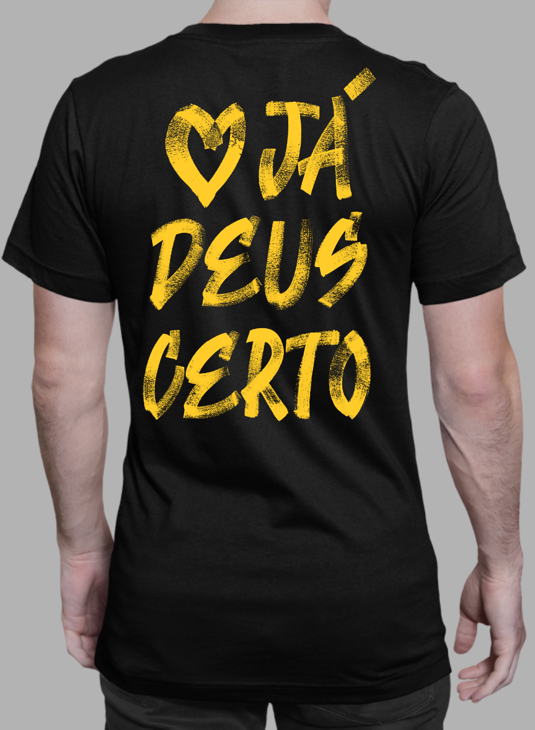 Já Deus Certo (camiseta preta)