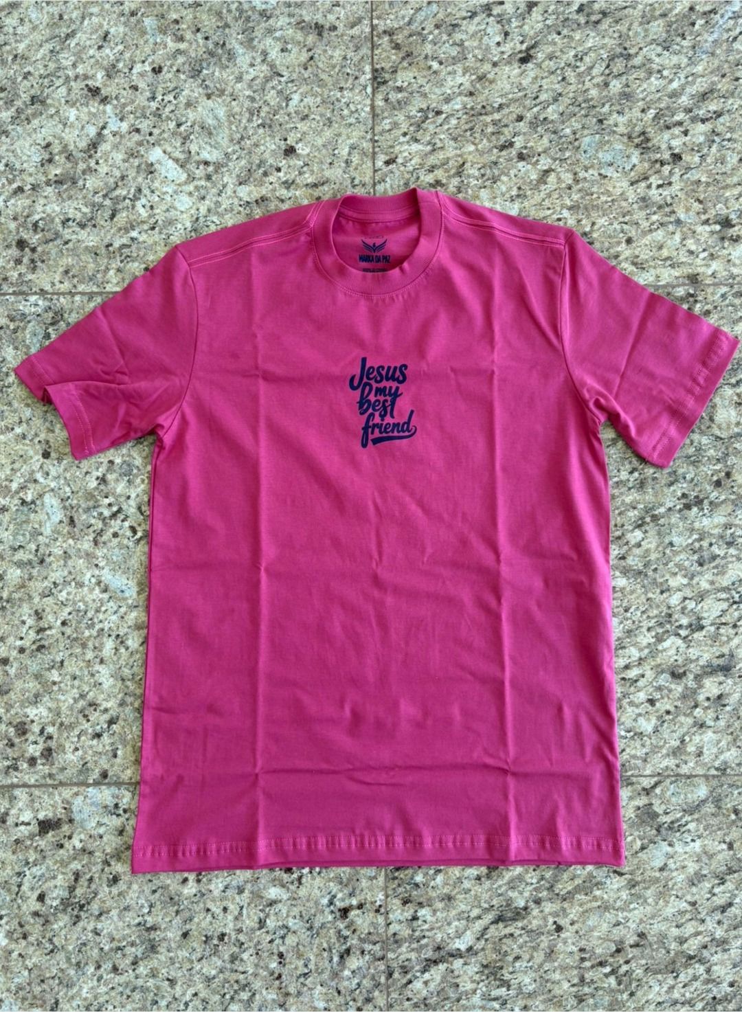 Jesus É Meu Melhor Amigo (Camiseta rosa)