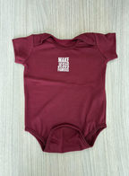 Bodysuit Make Jesus Famous (wine red)