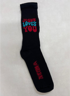 Socks Jesus Loves You (black)
